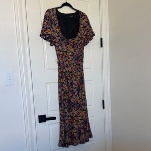 Lauren Ralph Lauren Multicolor Floral Midi Dress